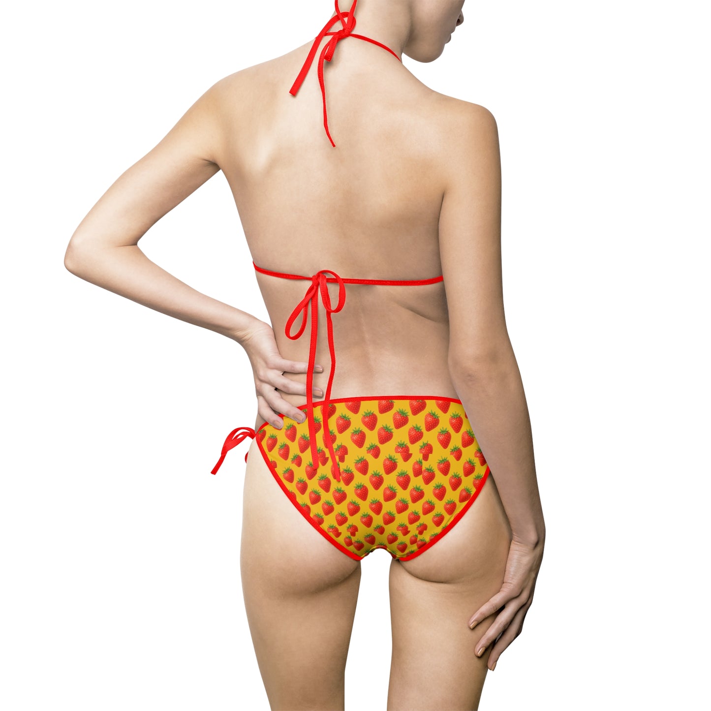 Bright Pineapple Print Bikini, Beachwear, Women's Swimwear, Summer Fun, Pool Party Swimsuit, Vacation Essentials